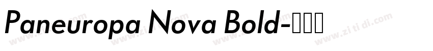 Paneuropa Nova Bold字体转换
